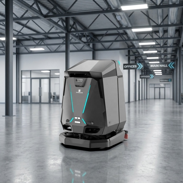 BW Autonomous Industrial Commercial Cleaning Robot Unmanned Floor Scrubber Intelligent Fully Automatic Sweeping Station Airport