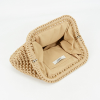 Sac bandoulière artisanal en crochet, petit format, de luxe, pour femme, en microfibre, style bohème, pochette d'été tendance, sacs nuage doux