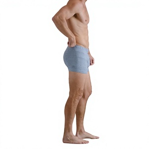 OEM <b>Custom</b> Logo Heat-Transfer Printed Seamless Fusing Men's Adult Antibacterial Breathable Cotton Spandex Knit <b>Boxer</b> Briefs - Product Image 3