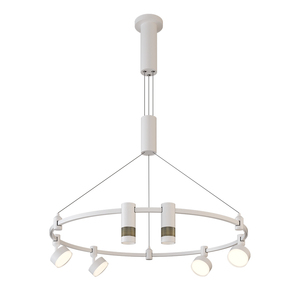 Customizable Brass Ceiling Pendant <b>Light</b> Surface Mounted Round Track 24V Multi-head Lamp Hotel Lobby Decor Villa Pendant <b>Light</b> - Product Image 3