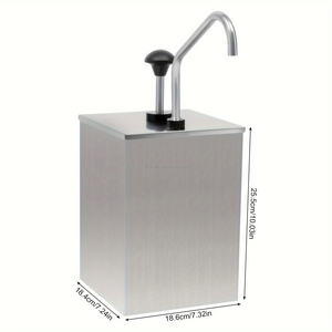 Stainless Steel Ketchup & Sauce Condiment <b>Dispenser</b> <b>Pump</b> for Commercial Kitchen Use - Product Image 4