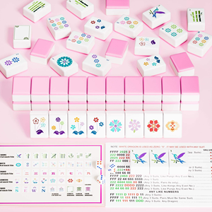ขายส่งจากโรงงาน ชุดไพ่นกกระจอกอะคริลิคสลักลาย 160 ชิ้น สไตล์อเมริกันสุดหรู - Product Image 4