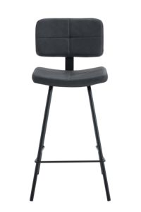 Modern <strong>Leather</strong> Upholstered Restaurant Chair <strong>Barstool</strong> for Dining Hotel Home Bar or Apartment Use - Product Image 3