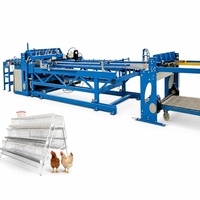 Machine à souder automatique pour cages à poulets, maille de cage avicole 2-4mm 25x50mm PLC CE STARF