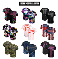 Maillot de baseball à manches courtes en polyester 100% imprimé par transfert de chaleur personnalisé chemise à boutons complets Varsity Spirit à fines rayures pour le collège
