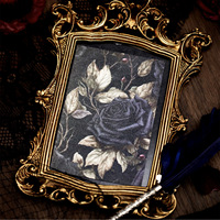100 pièces/paquet matériel livre tout avec fleurs série rétro manuel matériel de décoration