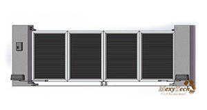 Tomo Foshan — porte pivotante électrique, clôture en treillis wpc, panneau de porte coulissante, cadre en aluminium, bon marché - Product Image 3