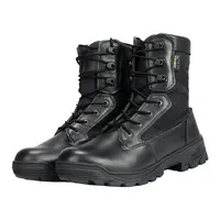 Puncture Proof Boots for Men, Black Utility Army Boots