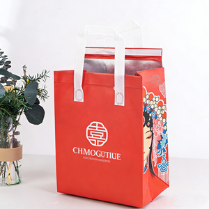 Sac isotherme personnalisé en non-tissé laminé, imperméable et écologique pour aliments, lait, thé, café – Vente en gros - Product Image 1