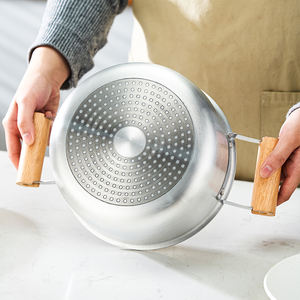 Marmite en aluminium pur avec doubles poignées en bois, couvercle en verre, compatible gaz et induction, design moderne, conduction rapide de la chaleur, résistante à la chaleur - Product Image 4