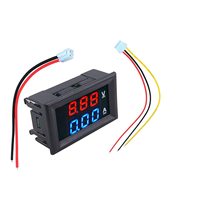 Voltmètre et ampèremètre LED DSN-VC288 DC 100V 10A, précision 1%, garantie 1 an - Jauge numérique double tension/courant, outil pour usage domestique