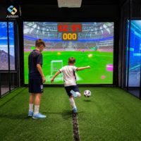 Machine de football interactive en réalité augmentée pour une personne, simulateur de football immersif en intérieur pour centre de divertissement et entraînement sportif