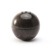 Diffuseur d'arômes en travertin naturel brun Maxery brûleur d'encens sphérique vaporisateur rond en pierre naturelle décor à la maison accès aux meubles