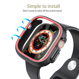 Étui de montre intelligent JOYPORODO, directement de l'usine, étui de montre de luxe pour <span class=keywords><strong>Apple</strong></span> <span class=keywords><strong>Watch</strong></span>, compatible avec les montres de 40 à 49 mm, boîtes de montre rouges - Product Image 3