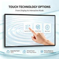 Écran Tactile Mural Android Intelligent 4K Anti-Reflet pour Affichage Dynamique 21,5-98 Pouces avec Animation/Graphiques pour Éducation et Ascenseurs
