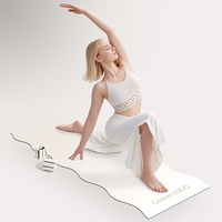 Tapis de yoga pliable en caoutchouc naturel ondulé PU, antidérapant, écologique, pour Pilates, avec logo personnalisé, vente en gros d'usine