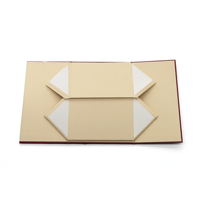 Boîte cadeau pliable personnalisée avec logo en feuille d'or pour les marques de vêtements et de cosmétiques de luxe
