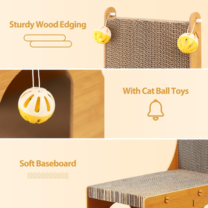 บ้านข่วนเล็บแมวทำจากกระดาษลูกฟูกขายส่ง - Product Image 2