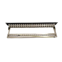 Connecteur RJ45 blindé sans outil CAT6A CAT7 de haute qualité, en alliage de zinc FTP STP 8P8C, fiche modulaire, panneau de brassage RJ45 CAT6 STP 24 ports