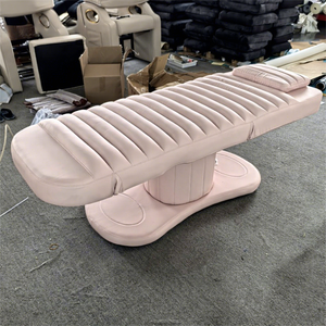 Table de massage classique confortable Kisen noire, rose et blanche, mobilier de tatouage, chaise de beauté réglable en hauteur pour soins du visage - Product Image 1