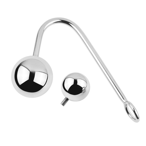 Crochet anal en acier inoxydable poli brillant, apparence luxueuse, jouet anal en métal pour adultes, jeux de <span class=keywords><strong>couple</strong></span> BDSM - Product Image 5
