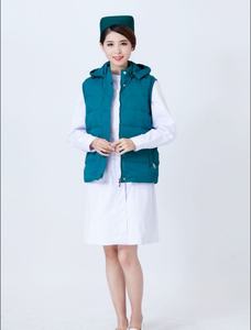 Chalecos para Médicos y Enfermeras de Hospital, Chaquetas de Algodón, Ropa de Trabajo Corta, Cálida para Invierno, Sin Mangas y Gruesa - Product Image 5