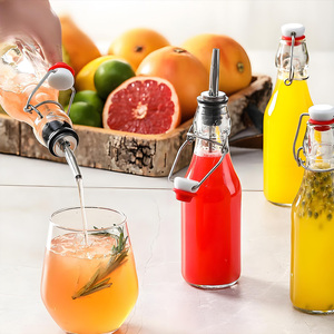 Mejor 8,5 oz DIY vidrio bebida cerveza Flip Top botellas Swing Top a prueba de fugas al por mayor Kombucha agua Kefir <span class=keywords><strong>Ginger</strong></span> <span class=keywords><strong>Ale</strong></span> - Product Image 1