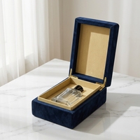 Boîte de parfum personnalisée fabriquée à Yiwu. Boîte de rangement pour produits cosmétiques et de soin de la peau en cuir, boîte cadeau, emballage.
