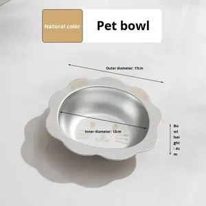 Nouvelle gamelle surélevée pour chat en acier inoxydable 304, anti-dérapante, pour protéger <span class=keywords><strong>le</strong></span> cou, durable et épaissie - Product Image 6
