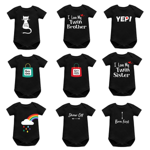 Monos de manga corta de verano al por mayor de fábrica para bebé, monos triangulares de punto de algodón puro con capucha, ropa para gatear para - Product Image 6