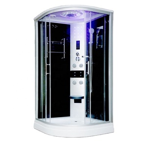 Prix usine Noir <span class=keywords><strong>90x90</strong></span> Porte Coulissante Verre Transparent Massage Salle De <span class=keywords><strong>Douche</strong></span> Cabines À Vapeur - Product Image 2