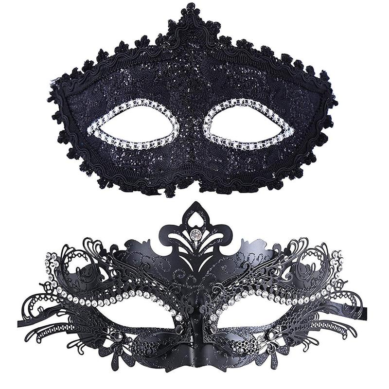 Mardi Gras Couple Masquerade Mask Women