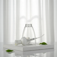 Bouteille en plastique PET transparente de 250 ml et 300 ml, imprimée à l'écran, pour mousse, désinfectant pour les mains, nettoyant visage, pompe à mousse, savon liquide