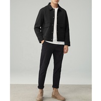 Veste bomber Tongrui unie noire pour hommes, vestes d'hiver pour hommes, vestes pour hommes sur mesure, vente en gros, style tendance, noir, coupe slim, service OEM, automne