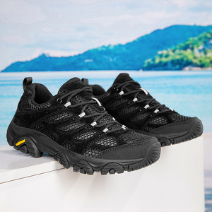 Zapatos de Senderismo Unisex Transpirables de Malla, Zapatillas de Trekking Retro con Suela Vibram Antideslizante, Ligeras para Caminar al Aire Libre - Product Image 3