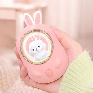 ของขวัญแปลกใหม่ประจำฤดูหนาวปี 2024 เครื่องทำความร้อนมือขนาดพกพา รูปกระต่ายน่ารัก ชาร์จผ่าน USB พร้อมไฟกลางคืนสำหรับเด็ก - Product Image 1