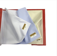 Muslim mens thobe jubah Arab poliester viscose 190-220g/M putih dicelup warna kain untuk Dubai