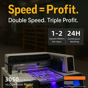 Hình ảnh định vị 3050 UV dtf máy in đầy đủ tự động A3 Máy tính để bàn trực tiếp in trên <span class=keywords><strong>Acrylic</strong></span> thủy tinh kim loại - Product Image 2