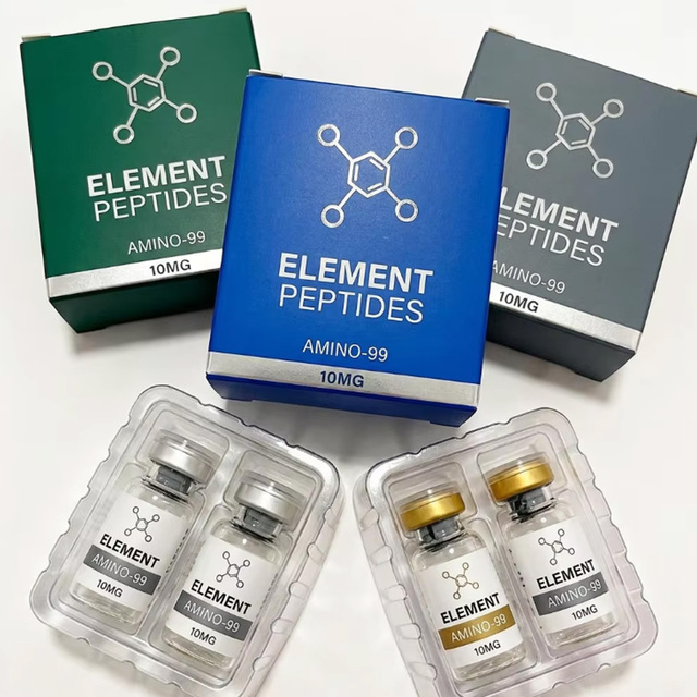 Custom Empty 3ml Peptide Vials Packaging  Foldable Paper Box with Plastic Tray for Pharmaceutical Use