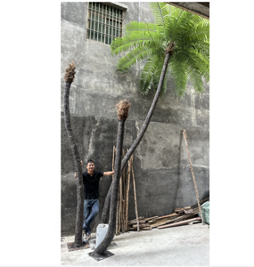 Palma di Cocco Artificiale da Esterno 8ft 5m Impermeabile in Fibra di Vetro e Acciaio Zincato con Foglie in Tessuto per Eventi e Festività del Ringraziamento - Product Image 5