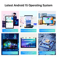 Tablette Android Pritom M60C, la plus récente, la plus abordable, OEM, tablette 11 pouces, Wifi, Android 15, tablette pour les entreprises et l'éducation