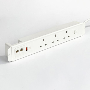 Văn Phòng Bàn Lõm Anh Điện <span class=keywords><strong>USB</strong></span> Dữ Liệu Hidden Gắn Ổ Cắm/Flush Gắn Máy Tính Để Bàn Điện Dải Ổ Cắm Với <span class=keywords><strong>USB</strong></span>-C Cổng Dữ Liệu - Product Image 2