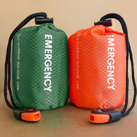 Sac de couchage d'urgence imperméable et coupe-vent, réfléchissant, thermique, sac de survie 210x90cm, film composite en aluminium PE, montagne