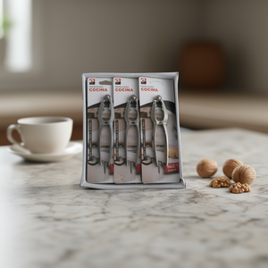 CASCANUECES MATIZADO 12, Abridores de Alta Resistencia de Acero Inoxidable, Aptos para Lavavajillas, Material Metálico - Product Image 3