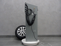 Compresseur d'air électrique filaire pour pneus, double cylindre métallique, à monnayeur, avec écran LCD et fonction de gonflage rapide, pour automobile