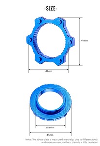 TOOPRE 铝合金中心锁六钉盘式刹车适配器，适用于山地车和公路车 - Product Image 5