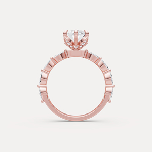 <b>Unique</b> Design Lab Grown Diamond <b>Ring</b> Premium Solitaire <b>Engagement</b> <b>Ring</b> Fine Jewelry for Women Girls Party Use Available For Sale - Product Image 3