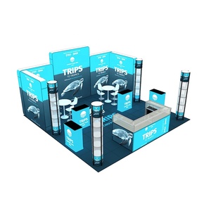 20x20 Twist <strong>Tower</strong> Light Box <strong>Display</strong> Expo Fair Reusable Portable Trade Show Booth Exhibition - Product Image 2