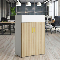 Armoire de rangement pour plantes de bureau avec design hybride, porte-plantes intégré et étagères pour documents - Mobilier moderne pour la maison et les entreprises