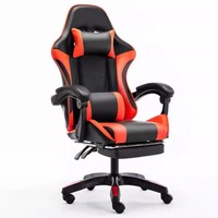 Chaise de bureau ergonomique réglable en hauteur, confortable pour longues sessions, inclinable, pour chambre, dortoir, jeux, en acier inoxydable